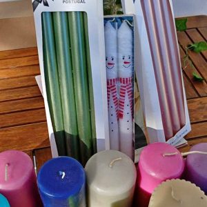 Lote de Velas e Copos